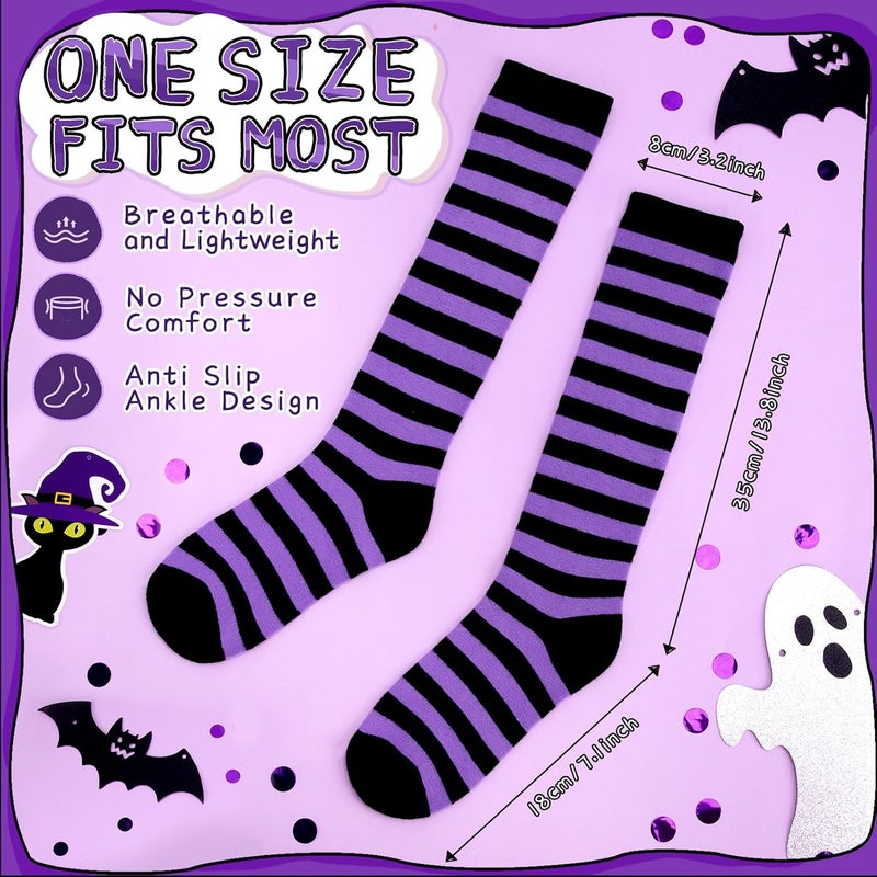 Lainlight Store Knee High Socks for Women Casual Tube Knee Socks Elasticity Long Stockings Halloween Accessories - Image 2